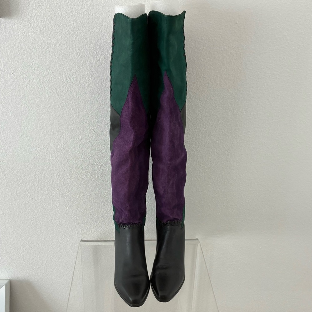 Vintage 80s Over the Knee Boots - Picture 7 of 15